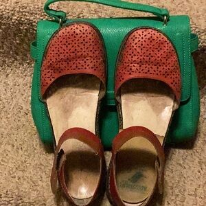 Rieker DAISY Red Leather Mary Jane Antistress Womens Shoes  40 (us 8.5/9)